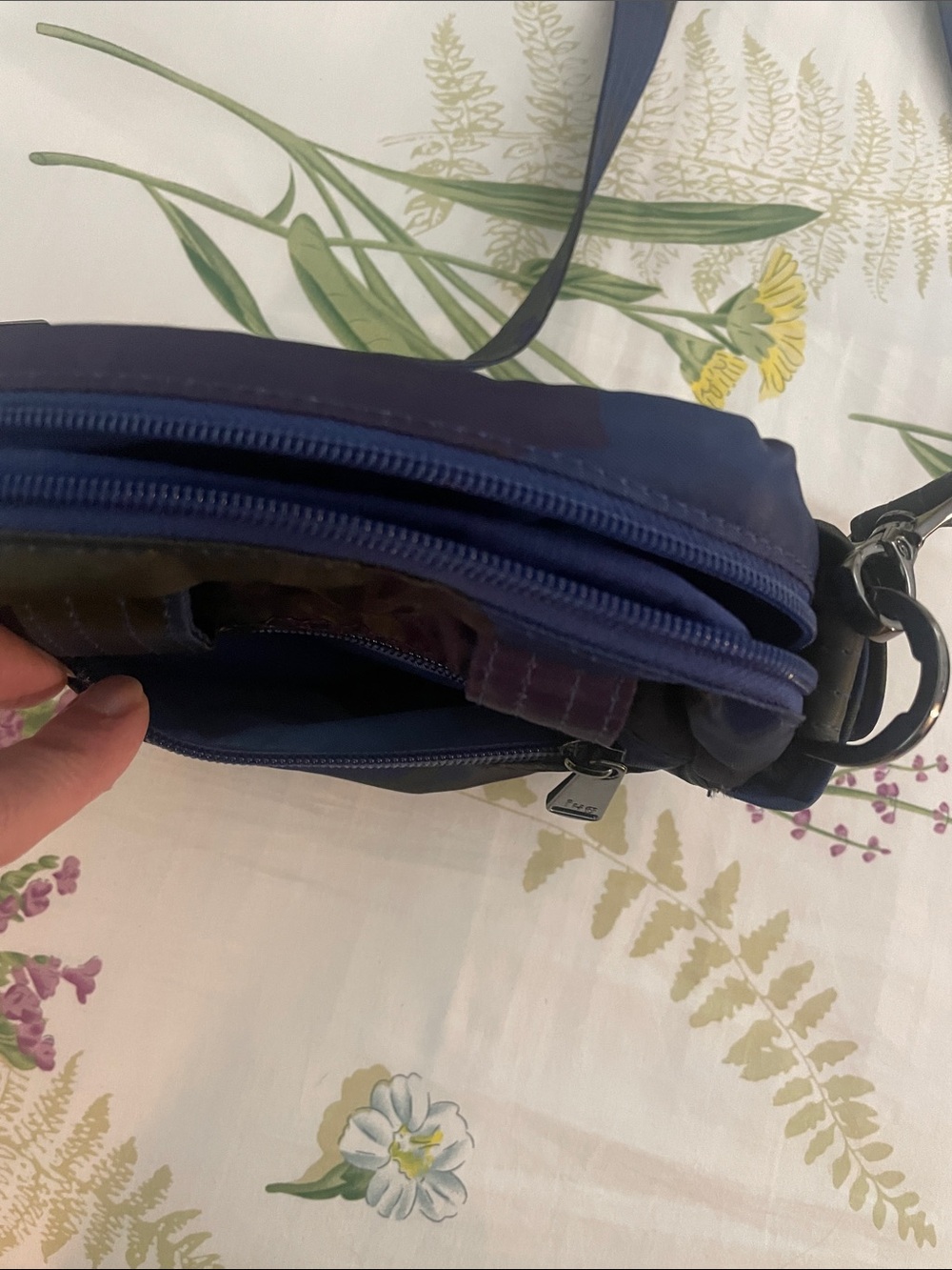 Lug Crossbody Utility Bag - Blue Camouflage - Picture 7 of 11